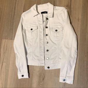 KUT White Jean Jacket - Size Small